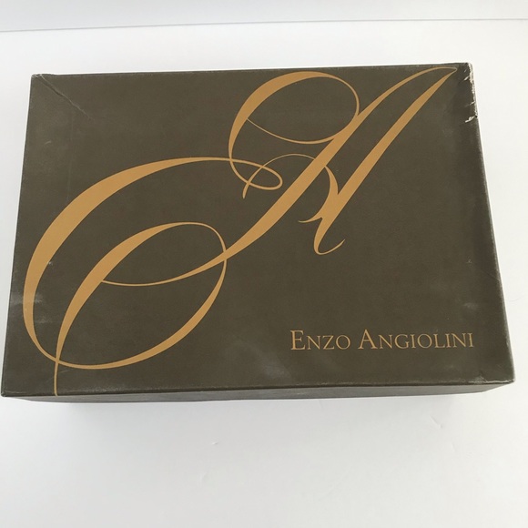 Enzo Angiolini Pewter Silver Zipper Croc Bootie Sandals - Picture 13 of 15